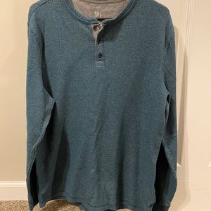 Turquoise Henley Shirt